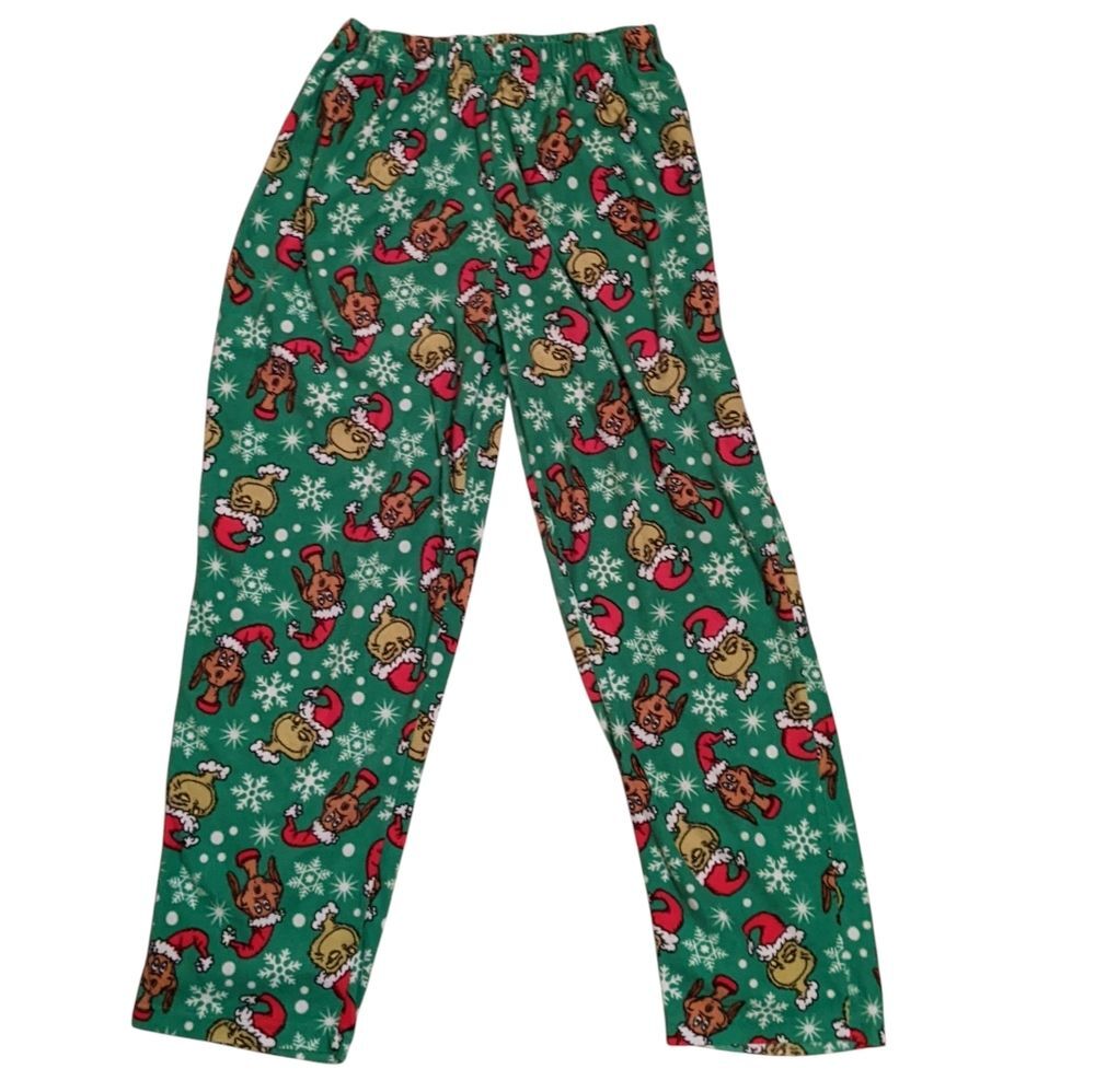 ~3for25~Grinch Fleece Green Loungewear Pajama Pants XL
